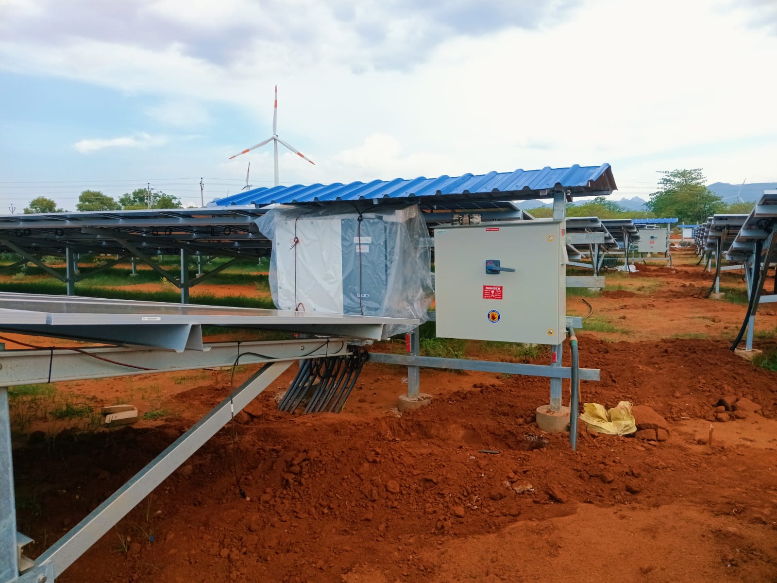 Ground mount solar plant installation 1