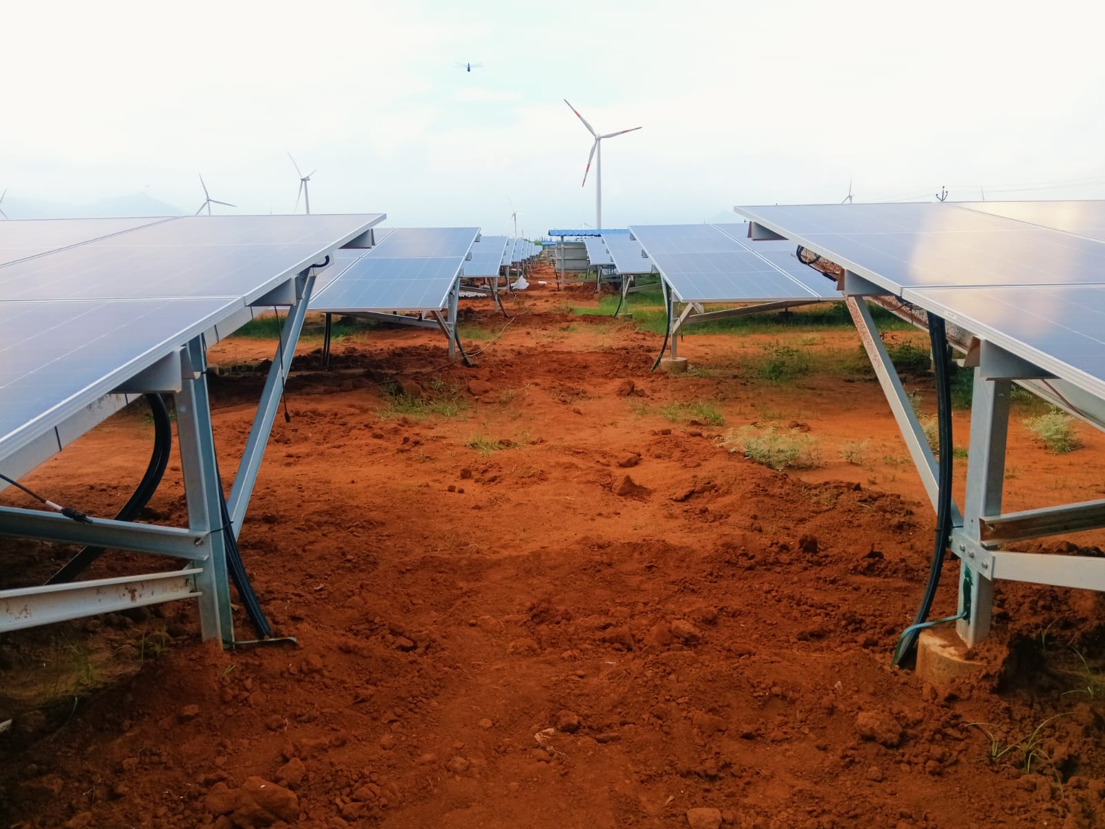 Ground mount solar plant installation 6